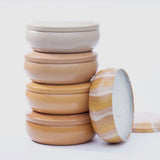 Ginger June Sandalwood, Plumeria, & Tiare Candle in Solid Ochre Tin, 14 oz