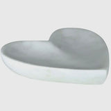 HomArt White Marble Heart Dish Tray