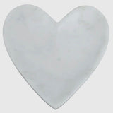 HomArt White Marble Heart Dish Tray