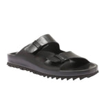 *Officine Creative Pelagie Nero Leather Double Slip Strap Slip-On Slide Sandals, Size 38.5