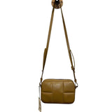 *DeMellier Marrakesh Quilted Smooth Leather Zip Top Camera Crossbody Bag