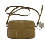*DeMellier Marrakesh Quilted Smooth Leather Zip Top Camera Crossbody Bag