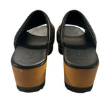 *M. Gemi Greta Leopard Suede Leather Slide Platform Clog, Size 41