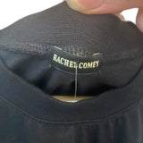 *Rachel Comey Miles Cotton Knit Cap Sleeve Crochet Trim Crew Neck Tee Top, Size XS