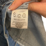 *Sea New York Dagmar Denim Grid Paperbag Waist Snap-Front Mini Skirt, Size XS