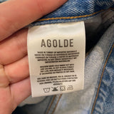 *AGOLDE 90's High-Rise Bermuda 12" Long Cut-Off Denim Shorts, Size 25 (2)