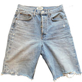 *AGOLDE 90's High-Rise Bermuda 12" Long Cut-Off Denim Shorts, Size 25 (2)