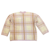 *Rails Colleen Mohair & Wool Plaid V-Neck Oversized Pullover Sweater, Size XS