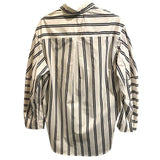 *NWT Mikoh Paseo Cotton Poplin Stripe Long Sleeve Button-Up Tunic Shirt, Size M2=M