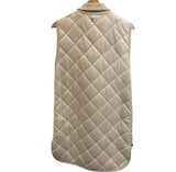 *Adroit Atalier Destiny Diamond Quilted Down-Filled Sleeveless Long Parka Vest, Size XS