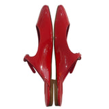 *Larroude Blair Patent Leather Mary Jane Flat Mules, Size 6.5