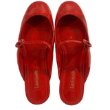 *Larroude Blair Patent Leather Mary Jane Flat Mules, Size 6.5