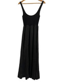*Bella Dahl Combo Rib Knit & Linen Sleeveless Scoop Neck Tank Midi Dress, Size XS