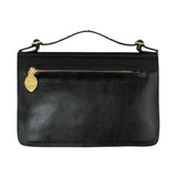 ^Callleen Cordero Rena 2 Leather & Brass Top Handle Bi-Fold Wallet Cliutch