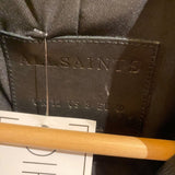 *ALLSAINTS Balfern Leather Asymmetrical Front Zip Belted Hem Epaulettes Moto Biker Jacket, Size 8