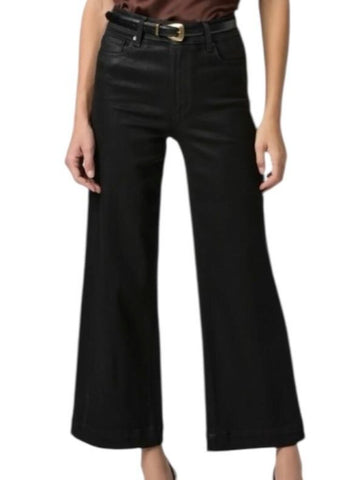 ^Paige Anessa Coated Denim High-Rise Wide Leg Ankle Jeans, Size 28 (6)