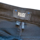 *Paige Anessa Coated Denim High-Rise Wide Leg Ankle Jeans, Size 28 (6)