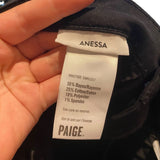 *Paige Anessa Coated Denim High-Rise Wide Leg Ankle Jeans, Size 28 (6)