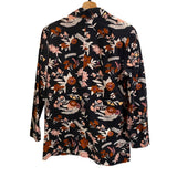*Carolina K Alicia Cotton Floral One Button Notch Label Blazer, Size S