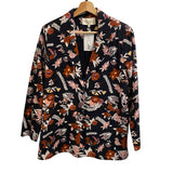 *Carolina K Alicia Cotton Floral One Button Notch Label Blazer, Size S