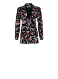 *Carolina K Alicia Cotton Floral One Button Notch Label Blazer, Size S