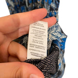 *Ulla Johnson Nora Cotton Blend Floral Short Puff Sleeve Square Neck Midi Dress, Size 8