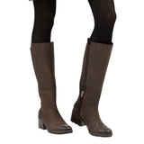 *NWT Sorel Cate Waterproof Leather & Suede Round Toe Lug Sole Knee High Pull-On Boots, Size 8