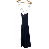 *NWT Reformation Perlette Cotton Blend Fitted Bodice Open Back Gathered Midi Dress, Size 0