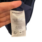 *NWT Reformation Perlette Cotton Blend Fitted Bodice Open Back Gathered Midi Dress, Size 0