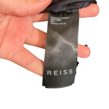 *Reiss Mia Wool Blend Stand Collar Hidden Button Front Mid-Length Car Coat, Size 8