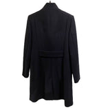 *Reiss Mia Wool Blend Stand Collar Hidden Button Front Mid-Length Car Coat, Size 8