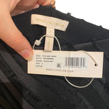*NWT Rebecca Taylor Eyelash Satin Pieced Asymmetrical Hem Midi Skirt, Size 4