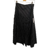 *NWT Rebecca Taylor Eyelash Satin Pieced Asymmetrical Hem Midi Skirt, Size 4