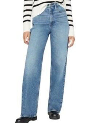 *FRAME Denim High'N'Tight High-Rise Wide Leg Full Length Jeans, Size 28 (6)