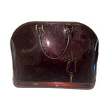 *Louis Vuitton Alma GM Embossed Logo Vernis Leather Tote Handbag