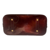 *Louis Vuitton Alma GM Embossed Logo Vernis Leather Tote Handbag