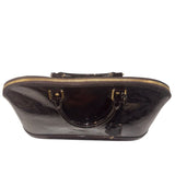 *Louis Vuitton Alma GM Embossed Logo Vernis Leather Tote Handbag