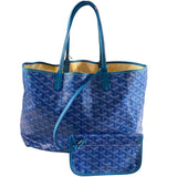 *Goyard Saint Louis PM Goyardine Coated Canvas Reversible Tote Bag w/Pouch