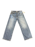 *RE/DONE Originals Loose Crop Slouchy High-Rise Button-Fly Wide Leg Jeans, Size 25 (0)