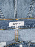 *RE/DONE Originals Loose Crop Slouchy High-Rise Button-Fly Wide Leg Jeans, Size 25 (0)