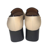 *Tory Burch Studded Leather Classic 55mm Stacked Heel Loafers, Size 8