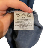 *Sea New York Fallon Cotton Denim Lace-Up Long Sleeve Zip-Front Midi Shirt Dress, Size S