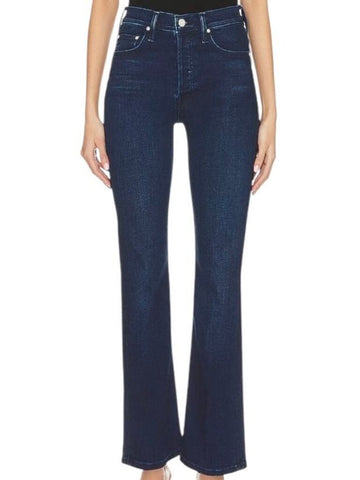 *Mother The Tripper Ankle Stretch Denim High-Rise Button-Fly Kick Flare Leg Jeans, Size 26 (2)