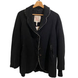 *NWT H+ Hannoh Wessel Virma Cashwool 4-Button Curved Notch Lapel Jacket Coat, Size FR 34=US 2