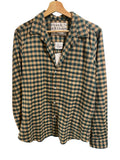 *Frank & Eileen Barry Cotton Flannel Plaid Check Long Sleeve Collared Button-Up Shirt, Size L