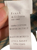 *Frank & Eileen Barry Cotton Flannel Plaid Check Long Sleeve Collared Button-Up Shirt, Size L