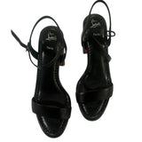 *Christian Louboutin Miss Jane 85 Leather Slingback Block Heel Sandals w/Box, Size 40