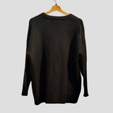 *Jenni Kayne Cocoon Alpaca Blend Chunky Rib Knit Oversized Crew Neck Pullover Sweater, Size XS