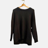 *Jenni Kayne Cocoon Alpaca Blend Chunky Rib Knit Oversized Crew Neck Pullover Sweater, Size XS