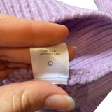 *A.L.C. Landon Solid Wool Collared V-Neck Oversized Pullover Sweater, Size S